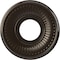 Ekena Millwork Berkshire PVC Medallion (Canopies up to 4 1/2"), 10"OD x 3 1/2"ID x 3/4"P, Metallic Rustic Mist CMP10BEERU - alternate 1